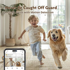 2K Pan/Tilt Indoor WiFi Security Camera with Motion Detection & Auto Tracking, Night Vision, 2-Way Audio, Siren, SD/Cloud Storage (2, Black)