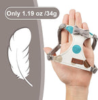 Puppytie No Pull Small Dog Harness with Multifunction Dog Leash,Lightweight Soft Adjustable No Choke Escape Proof Pet Harness Vest Pet Harness Vest,Smoke Grey,S