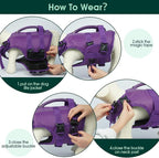 Kuoser Dog Life Jacket High Flotation, Reflective Dogs Life Vest for Swimming Boating, Adjustable Small Medium Large Dog lifejacket, Lightweight Dogs Life Preserver Rescue Handle Spring Summer Pool