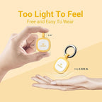 Pawaii Fluorescent QR Code Pet ID Tag, Glow in The Dark Durable Silent Silicone Pet ID Tag, Scan QR Receive Instant Pet Location Alert Email, Designs for Cat or Dog, 1Pack (Orange)