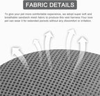 Cat Harness and Leash Set, Upgraded Escape Proof Adjustable Vest with Lead for Large Cat Small Dog Puppy Outdoor Walking, Soft Breathable Mesh Jacket with Reflective Strips for Dark Night, L Gray