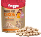 Freeze Dried Chicken Cat and Dog Treats 21.3 OZ – Single Ingredient Chicken Meat High Protein, Bite-Sized Pet Training Snacks or Food Topper for Small Dogs Cats