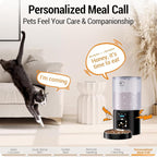 5L Automatic Cat Feeder with Sealed Outlet: 5G WiFi Automatic Dog Feeder with APP Control, Auto Cat Food Dispenser with Voice Recording for Pets, Detachable for Easy Clean - 21 Cup