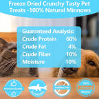 Minnows - 8.5 oz Freeze Dried - 100% Natural Premium Cat & Dog Treat