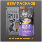 Tiki Cat Solutions Light Mousse, Chicken, Turkey & Pumpkin, Formulated to Support Healthy Trim and Fit, Functional Wet Cat for Adult Cats, 2.4 oz. Pouch (12 Count)