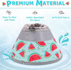 Cat Cone Collar Soft to Stop Licking, Adjustable, Foldable Lightweight Kitten Cones After Surgery Recovery for Cats & Kittens, Cat Cone Alternative (Blue, L)