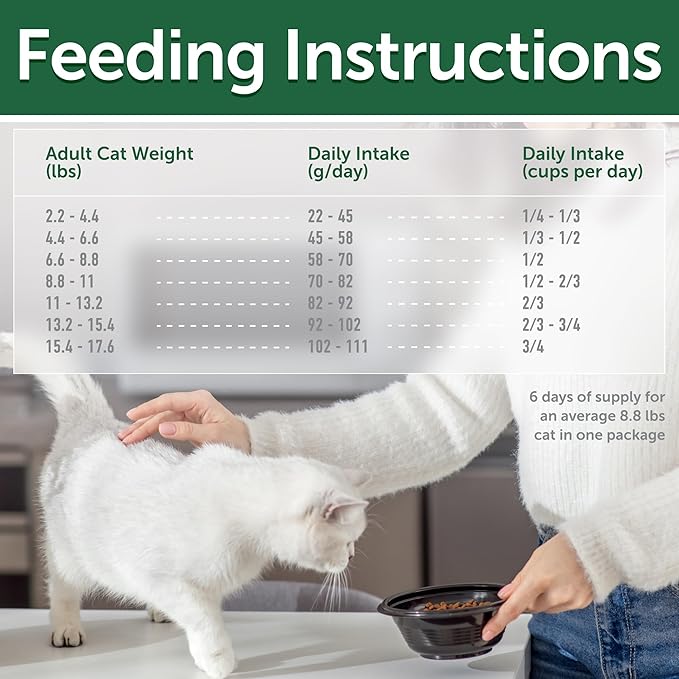 Nature's Protection Dry Cat Food - Adult Light Coated Cat Hard Kibble, Grain-Free Healthy Nutrition Indoor & Outdoor Hairball Care for Cats, 14.11 oz Bag