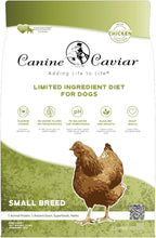 Canine Caviar - Small Breed: Chicken & Whole Ground Oats, Alkaline Dry Dog Food, Limited Ingredients, Gluten-Free, Based on Science & Research, Veterinary Alternative Diet (11 Pound Bag)