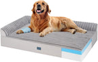Veehoo Orthopedic Dog Bed for Large Senior Dogs, 7 Inch Thick XL Memory Foam Dog Bed with L Shaped Bolsters, Orthopedic Pet Couch with Waterproof Liner & Removable Washable Cover, 48"x30"x7"