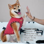 KYEESE 2Pack Dog Shirt Soft Dog T Shirt Fleece Pets Coats Lightweight Pets Sweatshirt Pullover Pet Shirt Vest Dogs Clothes Pet Sweater for Medium Dogs,Grey+Pink,XXL