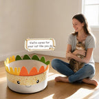 Cute Cat Beds Kitten Beds, Soft Small Dog Beds, Washable Pet Beds for Puppy and Kitty, Funny Burrito Shape, 20 Inch