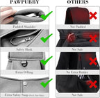 Dog & Cat Carrier Sling, Adjustable Soft Padded Shoulder Puppy Carrier, Hands-Free Dog Carrier Bag with Double Safety Buckles Premium Material for Outdoor Travel (Light Gray, M)