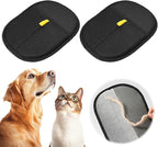 2 Packs Pet Hair Remover Glove, High-Efficiency Removal Pet Hair, Reusable Cat & Dog Hair Remover for Carpets, Clothing, car Cushions, Sofas, pet beds, Furniture, Cat Grooming Gloves