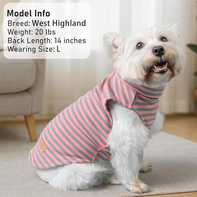 KYEESE 2Pack Dog Sweater Pullover Small Pet Sweaters Dog Sweaters for Small Dogs Girl Stretchy Pets Sweatshirt Warm Dachshund Clothes Soft Dogs Clothes Turtleneck Pet Coats