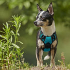 rabbitgoo Dog Harness No Pull with 2 Leash Clips, Adjustable Soft Padded, Reflective Oxford No Choke Pet Vest with Easy Control Handle for Puppy, Teal, XS