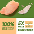 OPET Freeze Dried Chicken Cat Treats, Single Ingredient Grain Free High Protein Pet Food for Cats and Dogs, Healthy Training Snacks, Freeze Dried Cat Food (Chicken Breast, 1.48 Ounce)