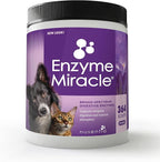Digestive Enzymes for Dogs & Cats : Protein, Carbs, Starches & Fats Digestion : Supports Diet Change : Enzyme Miracle (364 Scoops, Powder)