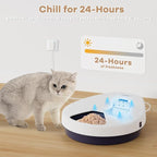 UBPET Automatic Cat Feeder Wet Food, 2025 Upgraded Refrigerated Auto Cat Feeder with Semiconductor Cooling, 4 Days Freshness 5 Meals, Pet Food Dispenser for Cats and Small Dogs, Easy to Clean(White)