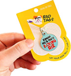 Personalized QR Code Dog Tags - Choose from 25+ Tag Designs - QR Code Links to Your Profile - Unique, Cute, Funny, Sassy Pet ID Tag (Kidnap Me & You'll F*cking Die, Large (1.25 inch))