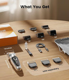 oneisall Dog Clippers for Grooming Thick Hair, Low Noise Cordless Dog Shavers, 2-Speed Pet Hair Trimmer Grooming Kit for Home Groomer