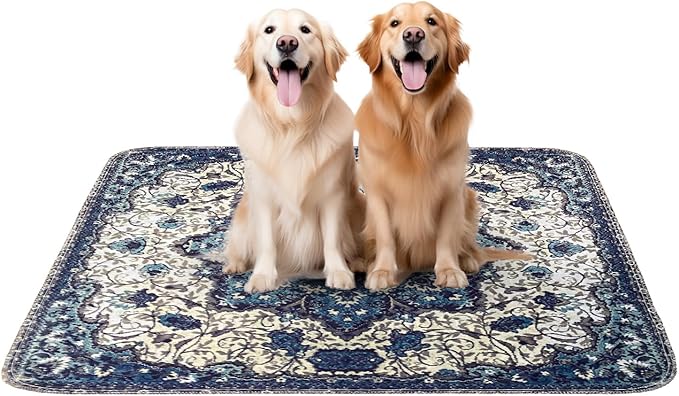 PUPIBOO Washable Pee Pads for Dogs and Cats - XXL (1 Pack) 6 FT X 6 FT Super Absorbent Reusable Puppy Training Pads - 100% Waterproof, Leak-Proof & Non-Slip Whelping Pads for Pet Housebreaking