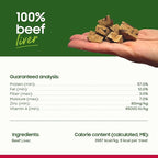 smallbatch Freeze Dried Dog Treats, Beef Liver Treats for Dogs & Cats, High Protein, Single Ingredient Dog Treat for Training or Food Topper, Natural, Humanely Sourced Meat, Made in The USA, 4 oz