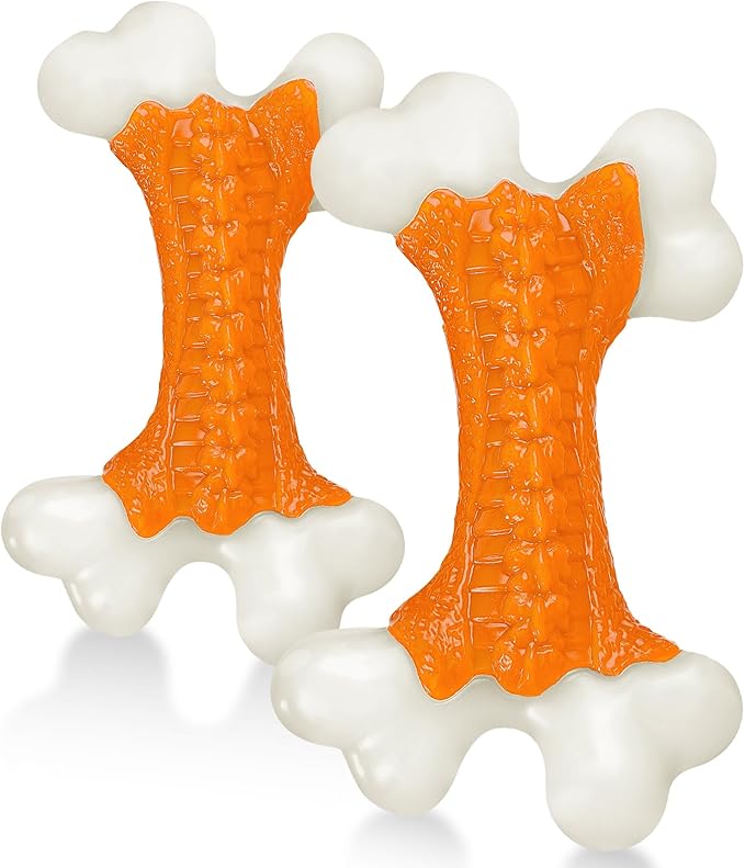 Dog Toys 2 Pack, Dog Toys for Aggressive Chewers Large Breed, Aggressive Chew Toys for Large Dogs (2 Pack)