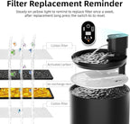 Ceramic Cat Water Fountain,Cat Water Fountain Cordless Automatic with Ultra-Quiet Pump and 4 Filter for Cats, Dogs, Multiple Pets