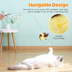 Rechargeable Cat Toys Flapping Bird，Touch-Activated Interactive Toy with Lifelike Chirp for Indoor Cats & Kittens Exercise (Goldfinch