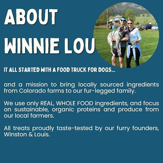 Winnie Lou Elk Jerky Dog Treats – Limited Ingredient, Human Grade, Training Treats for Small, Medium & Large Dogs, Made in USA (1 Pack)