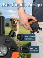 Bousnic Shock Collar for Dogs - 4/5 Mile Remote Dog Training Collar with SOS & Solid Light IPX7 Waterproof Electric Dog Collar Beep(1-8) Vibration & Shock & Boosted(1-16) for Large Medium Small Breeds