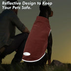 cyeollo 2 Pack Fleece Dog Sweater Vest Dog Sweatshirt Reflective Lightweight Pet Clothes for Small Dogs Girl Pet Apparel Pink, Fuschia, L