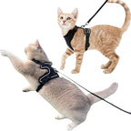 Luxelle 2 Pack Escape-Proof Cat Harness and Leash Set for Walking – Adjustable No Pull Soft Vest with Easy-Wear Buckle, Reflective Straps, Breathable Mesh – Outdoor Travel Harness for Cats & Kittens