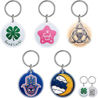 QR Code Pet ID Tags for Dogs & Cats [5-Pack] Luck Charm Design, Waterproof, Smart Personalized Dog Tags with Modifiable Profile & Emergency Contact, QR for Instant Location Alerts