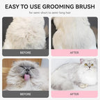 Aumuca Cat Brushes for Indoor Cats, Dog Hair Brush for Shedding, Cat Brush for Long or Short Haired Cats, Cat Grooming Deshedding Brush for Dog Kitten Horse Massage Removes Loose Fur, Pink