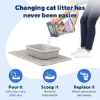 PetSafe ScoopFree Premium Crystal Cat Litter - Ultra-Absorbent Silica Universal Litterbox Crystals - Non-Clumping Odor Control - Lavender Scent - 8 lb Bag - 3 Pack