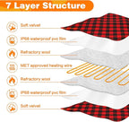 Pet Heating Pad, Adjustable Temperature Heated Dog Bed with Timer, Outdoor Waterproof Pad with Anti-Chew Cord, Overheat Protection Warming Mat for Small Medium and Large Dogs (L:23.6"x35.4")