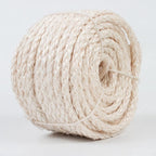 Sisal Rope for Cat Scratcher 1/4 Inch 50 Feet Cat Tree Rope Replacement Natural Hemp Rope, Thick Cat Scratching Post Rope for Indoor/Outdoor, Repairing, Recovering, DIY Scratcher (White)