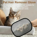 Pet Hair Remover Glove for Cats & Dogs, 2PC Electrostatic Pet Hair Remover Glove, Cat Grooming Gloves for Hair Removal, Grooming Clothes, Sofas