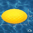 Playology Hound2O Dog Toys | Squeaky Football Toy for Dogs to Chase | Yellow Floating Outdoor Toy - Easy to Clean and Made from Non Toxic Materials