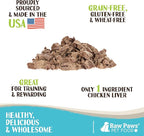 Raw Paws Freeze Dried Chicken Liver Dog & Cat Treats, 4-oz - Made in USA - Liver Treats for Dogs & Cats
