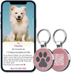MYLUCKYTAG ID Tags Dog Tags - Pet Online Profile - Scan Receive Instant Location Alert Email