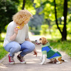 Turtleneck Pet Sweaters for Dogs Boys or Girls,Color Inlay and Moving Needle Pattern Dog Sweater,Pet Clothes,Dog Sweaters,Suitable for Various Breeds Dogs or Sizes (Green Group,S)