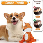 Rope Dog Toys to Keep Them Busy - Tug of War Dog Toys for Boredom Plush Interactive Squeaky Puppy Toys for Small Medium Large Dogs