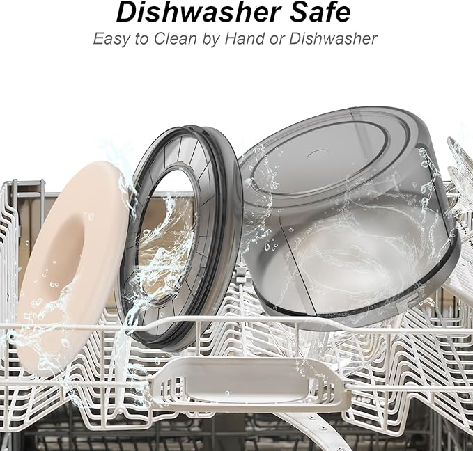 1Gallon No Spill Dog Water Bowl-3.8L Large Capacity, BPA-Free, Anti-Splash & Anti-Digging Design with Non-Slip Base, for Messy Drinkers