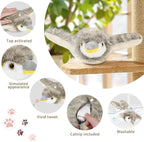 Cat Toys, Flapping Bird Cat Toy(No Flying), Interactive Catnip Toy with Springs & Catnip Bags, Chirping Noise Rechargeable Moving Wings Dog Cat Kitten Toys, Flappy Flying Pets Toy for Indoor