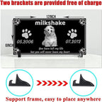 Generic Pet Memorial Stones Black Granite Memorial Garden Stone 12x6 Inches Engraved with Photo Name Date Memorial Stones for Loved Ones Personalized or Dog Cat Pet Memorial Stones, reffes85