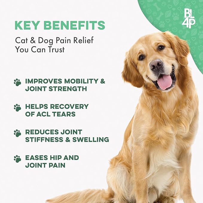 Walk-Easy Cat & Dog Joint Pain Relief, Effective Cat Pain Reliever, Anti Inflammatory & Natural Dog Hip and Joint Supplement Helps with Mobility, Limping, Hip Dysplasia and ACL Tear, 400 Small Pills
