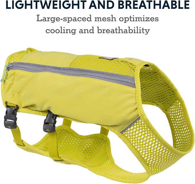 Ruffwear, Trail Runner Running Vest, with Hydration Bladder, Lichen Green, Small