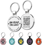 MYLUCKYTAG QR Code Dog Tags - Scan for Instant Pet Location Alert Email